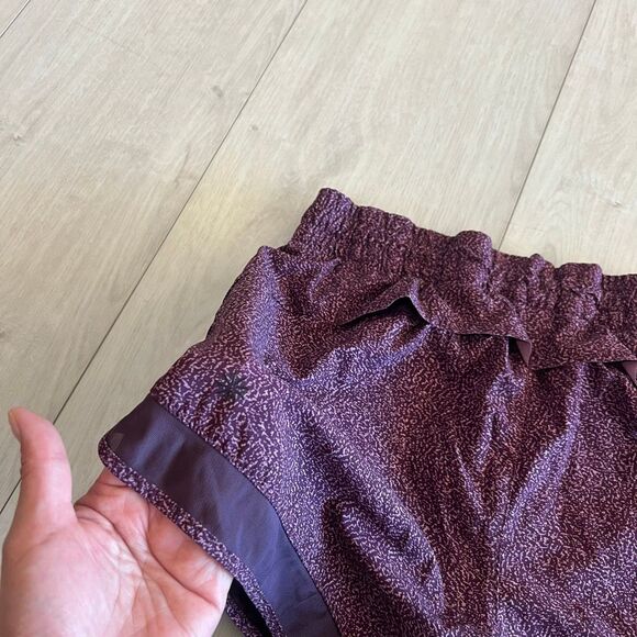 Athleta Womens Shorts Printed Mesh Racer Run Mid Rise Elastic waistband size s - Picture 7 of 11